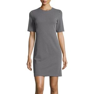 Theory Rijik B Claymont Black and White Short
Sleeve Dress